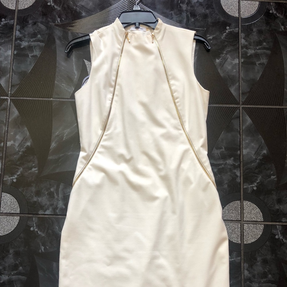 Ivory Calvin Klein dress
